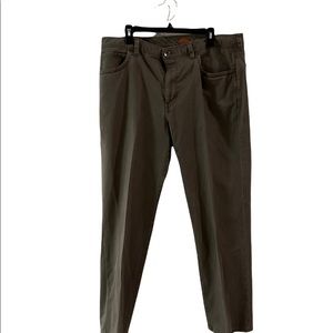 Tommy Bahama Men’s Dark Olive-Colored Slacks Size 38x32 Brereton Alexis Crease